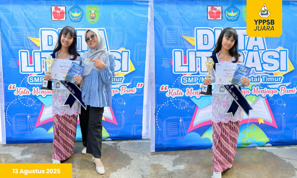 Keyra Josy Valros Raih Juara 3 Lomba Duta Literasi se-Kabupaten Kutai Timur