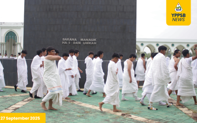 SMP YPPSB Gelar Manasik Haji untuk 372 Siswa Kelas 8 dan 9 di Masjid Agung Bukit Pelangi