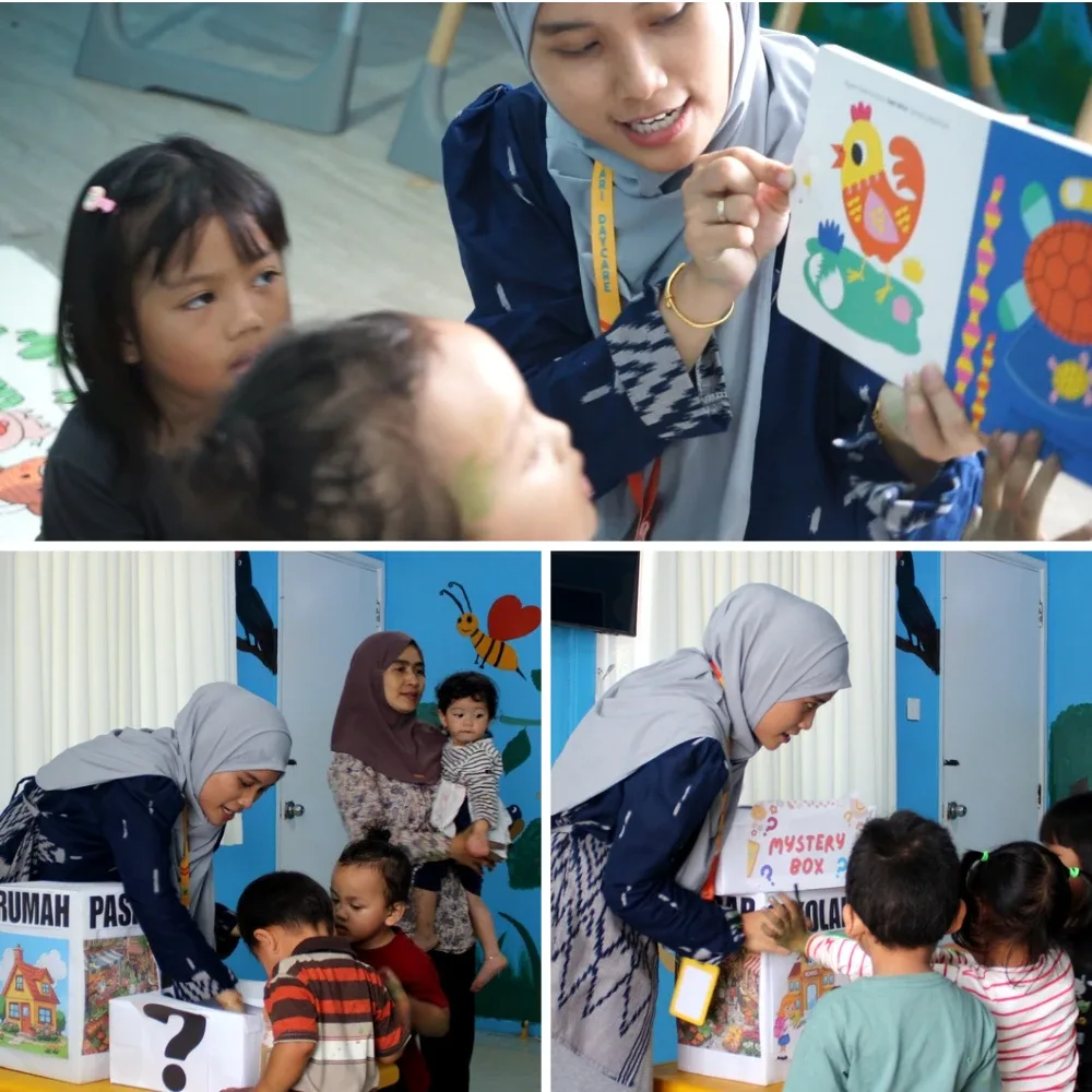 Kegiatan belajar yang asyik dan ceria