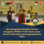 featured image of Marching Band Waditra Prima Sangatta YPPSB-PT KPC Raih Juara Umum Piala Raja Hamengkubuwono 2024