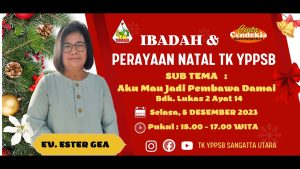 featured image of Ibadah dan Perayaan Natal TK YPPSB 2023